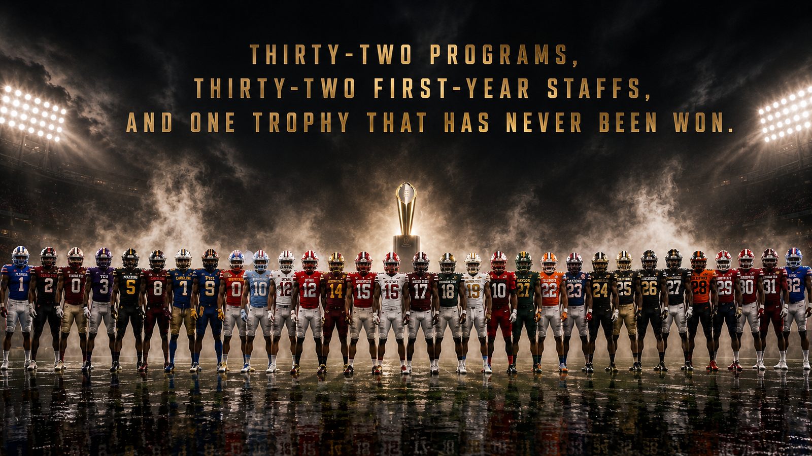 Players from across the league lined up before opening weekend